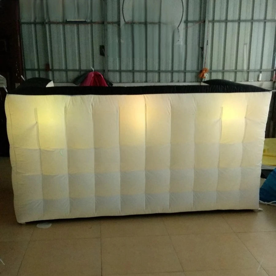 Colorful Spotlights For Sale Nicely Led Lighting Inflatable Bar Table/Counter,Advertising Logo Wall,Dj Booth Divider With