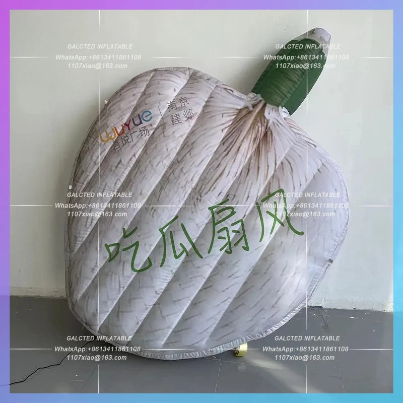 market beach summer refreshing Giant inflatable simulation fan air model can be customized IP theme activities lighting props