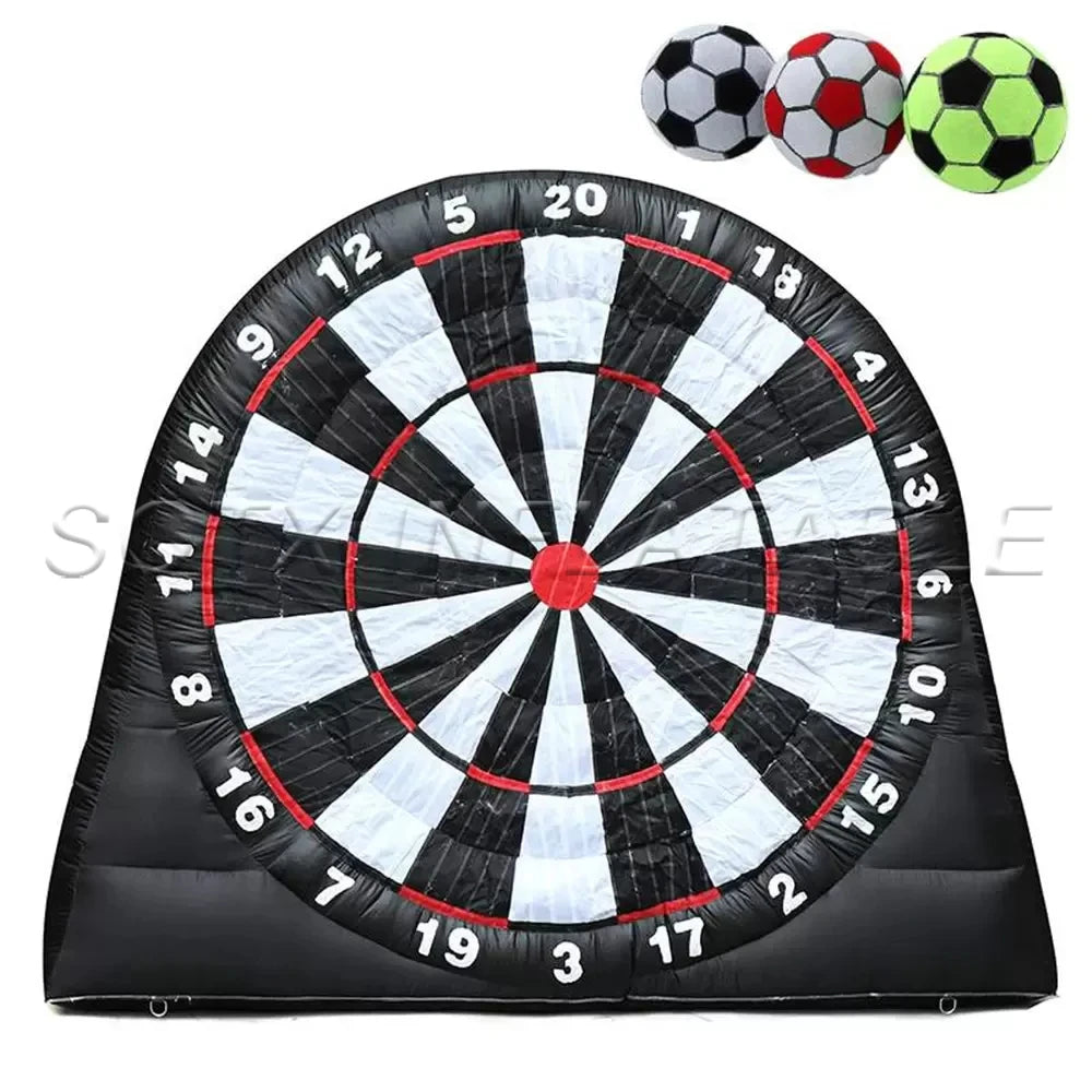 Darts For Entertainments Outdoor Games PVC Oxford Inflatable Dartboard Game Sports Kick Set Soccer Target Dart Boards Football