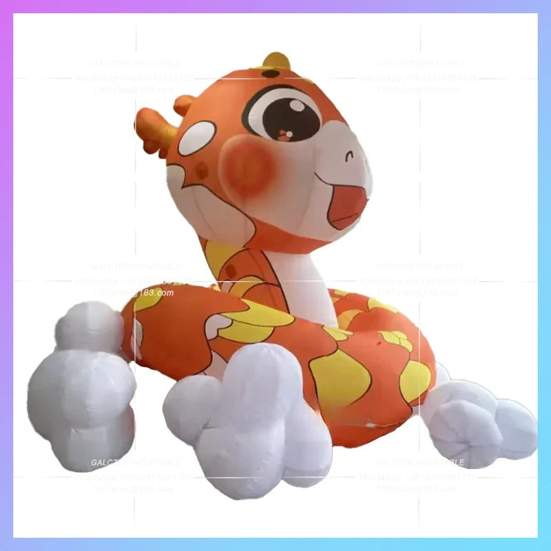 inflatable snake Chinatown festival vibes 2025 new year  decoration cartoon lucky animal hometown snake year