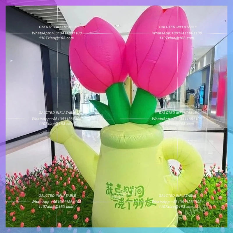 rich flowers, shower flower Customize inflatable sunflower, for shopping advertising decoration