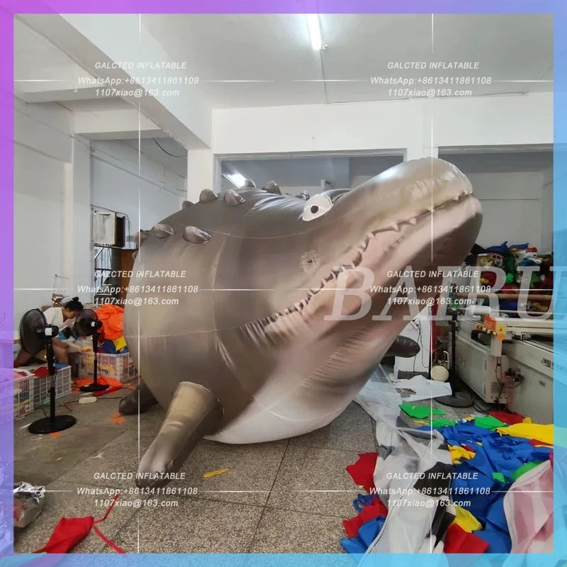 crocodile giraffe zebra leopard circus stage Giant inflatable animal model performance zoo advertising props can be customized