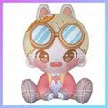 pink jacket jeans wearing glasses star Inflatable cartoon boy model  idol concert support can be customized text design props