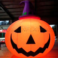 Halloween DecWitch Hat Party Supplies oration 6M 20ft Giant Inflatable Pumpkin With LED Lights Outdoor Yard Ornament Pumpkin And