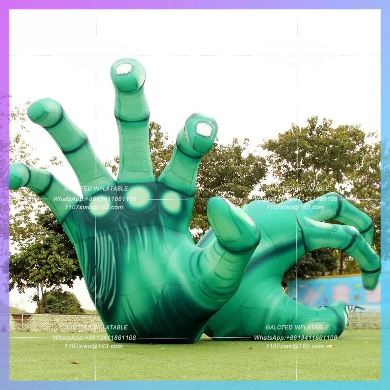 Inflatable Ghost Hand Giant Hand Skeleton Balloon Inflatable Toys Amazing  Inflatable Halloween Outdoor Decorations-Toys
