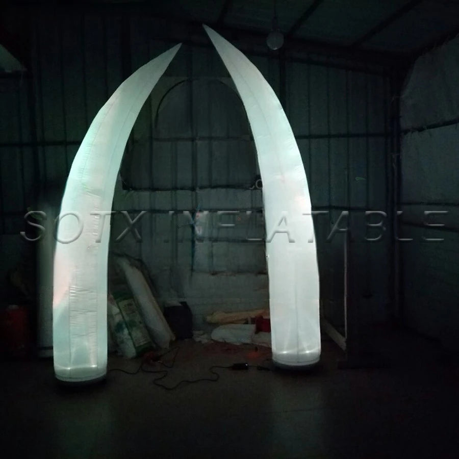 for Wedding 2 pcs Factory Directly 2.5 m H Inflatable Decoration Air Cone,illuminating ivory pillars