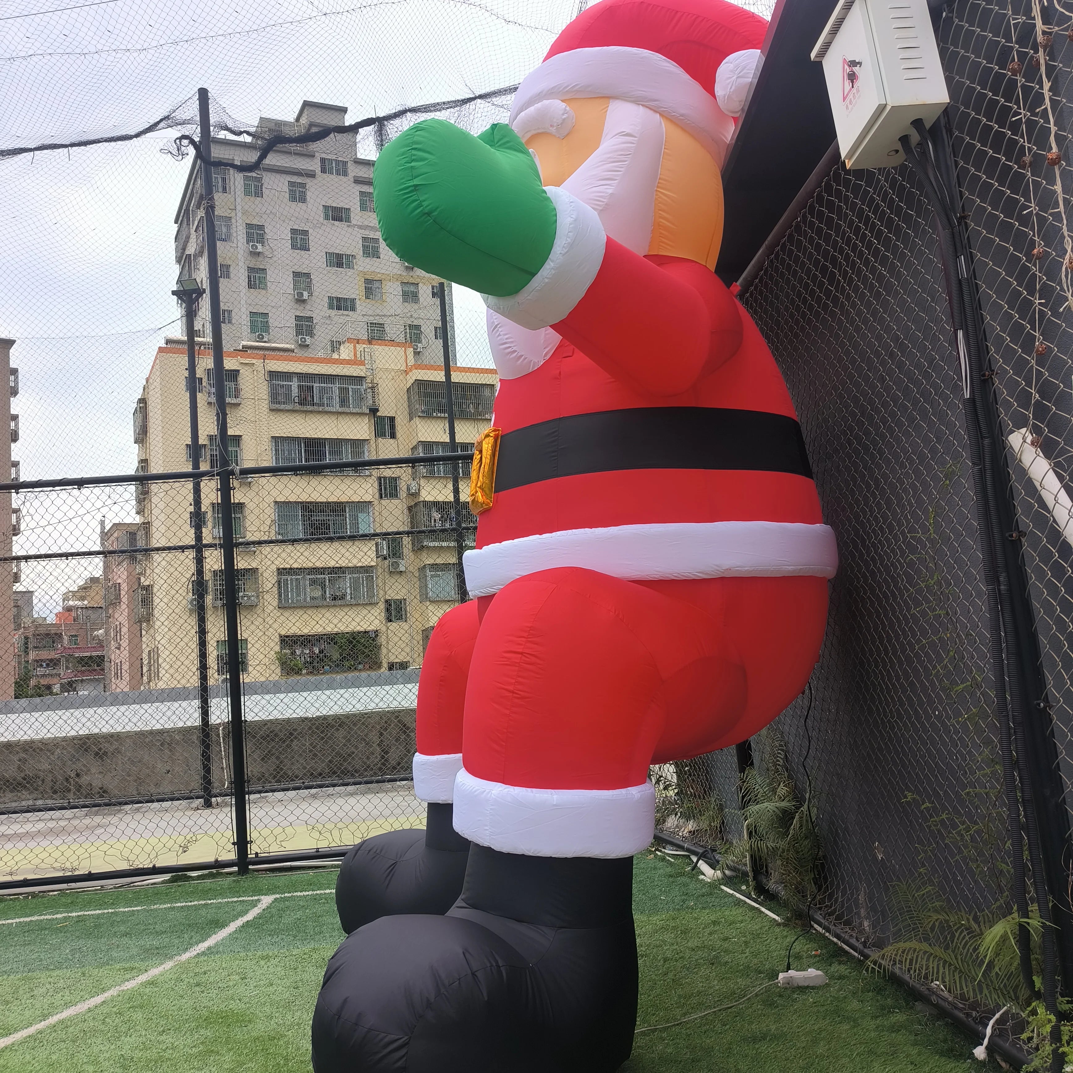 Inflatable Santa Claus With Blower Giant Outdoor Advertising Display For Christmas Decoration And Event