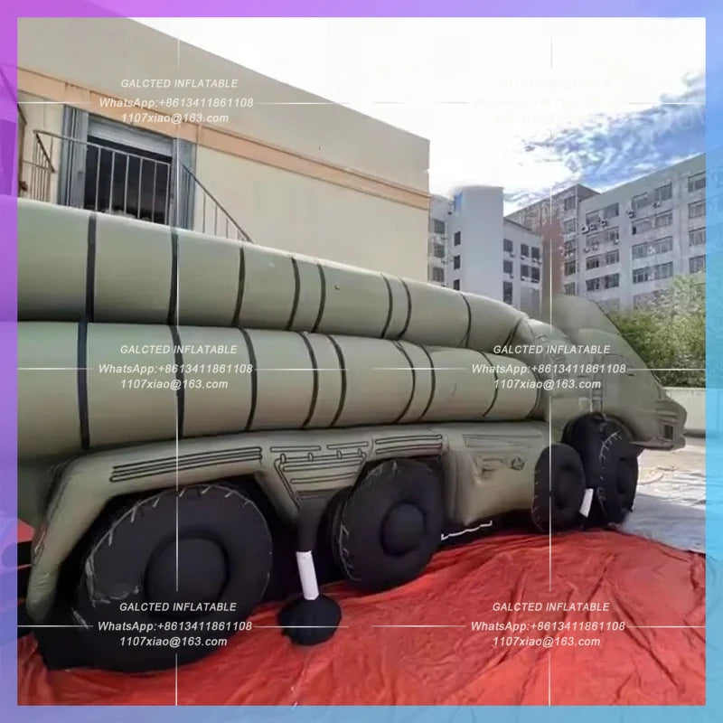 truck transport vehicle for movie Inflatable missile shooting decoration