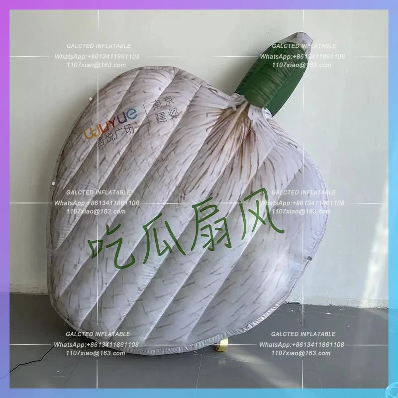 market beach summer refreshing Giant inflatable simulation fan air model can be customized IP theme activities lighting props