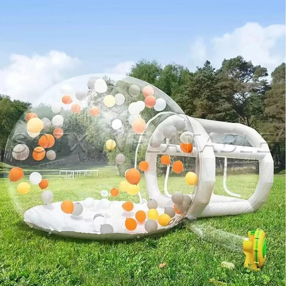 Tent with column For Camping Commercial Inflatable Balloon House Bubble House 3M/4M Dia Outdoor Transparent Bubble