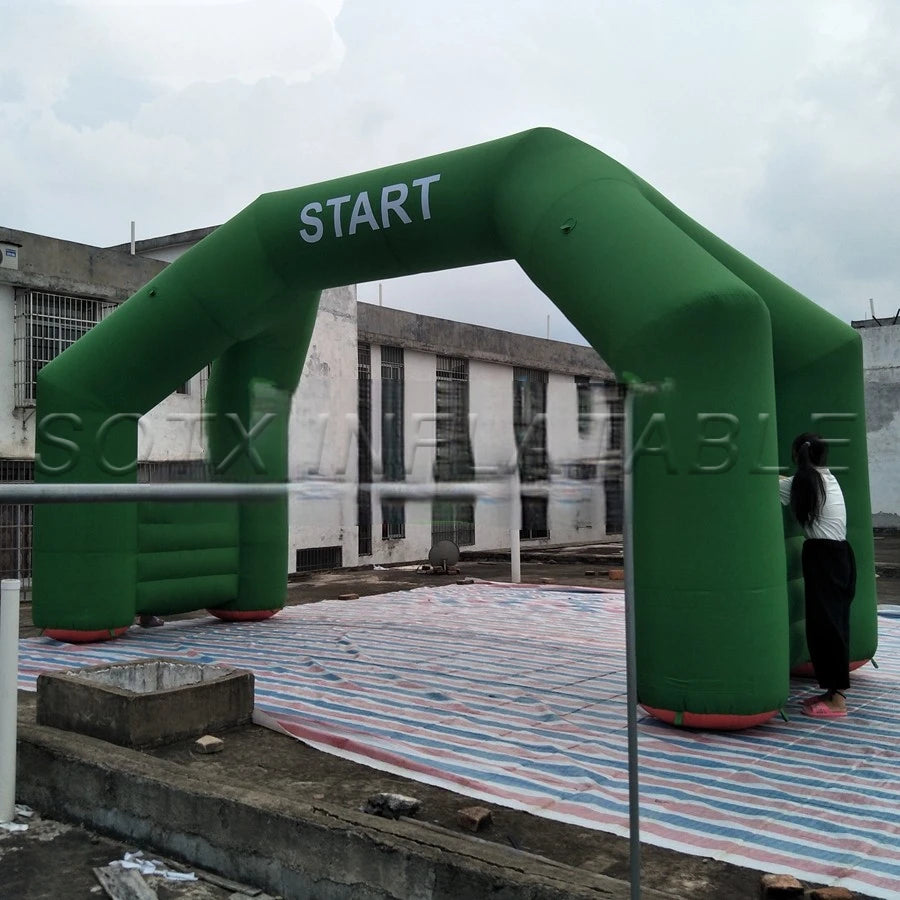 Promotional Events 4 Legs Inflatable Start Finish Racing sports arch Line Archway for outdoor Advertising