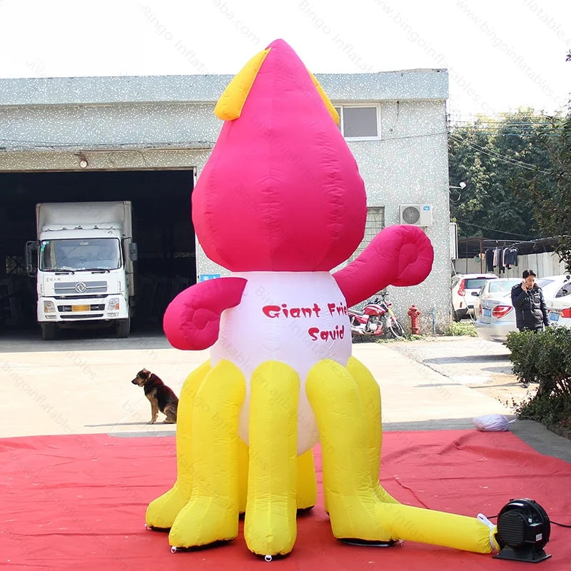 Customized High Inflatable Octopus Cartoon Promotional Digital Print Blow Up Octopus Model For Decoration