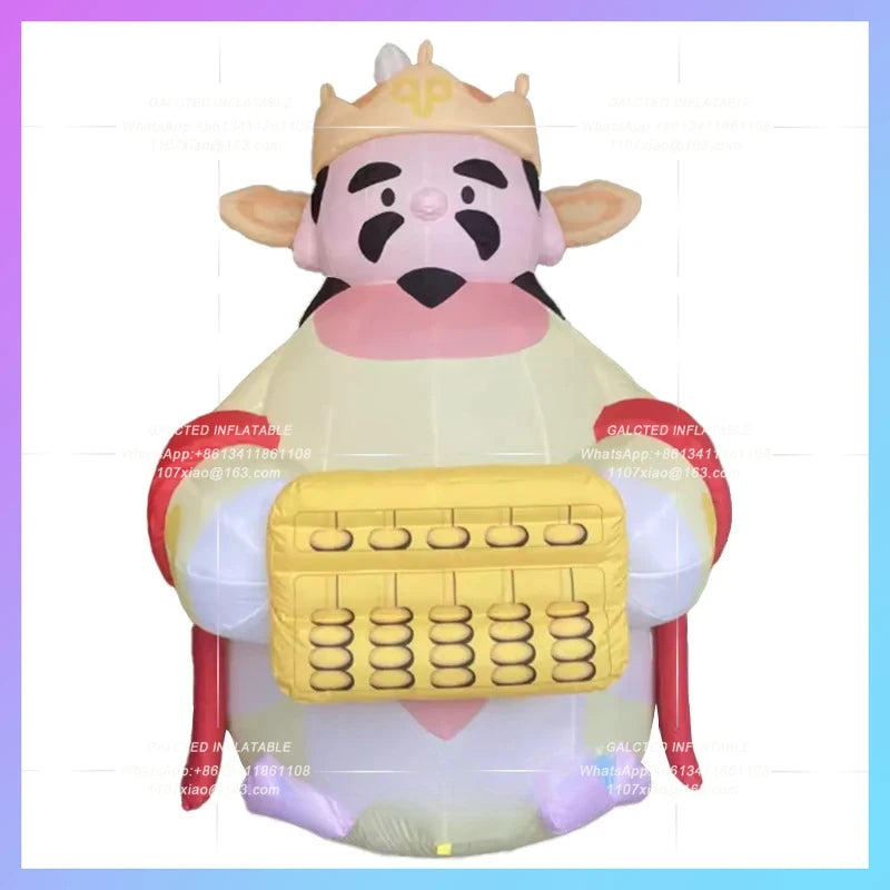inflatable god of wealth chinese year Chinatown new year festival  hometown lucky cartoon man for spring activity decoration
