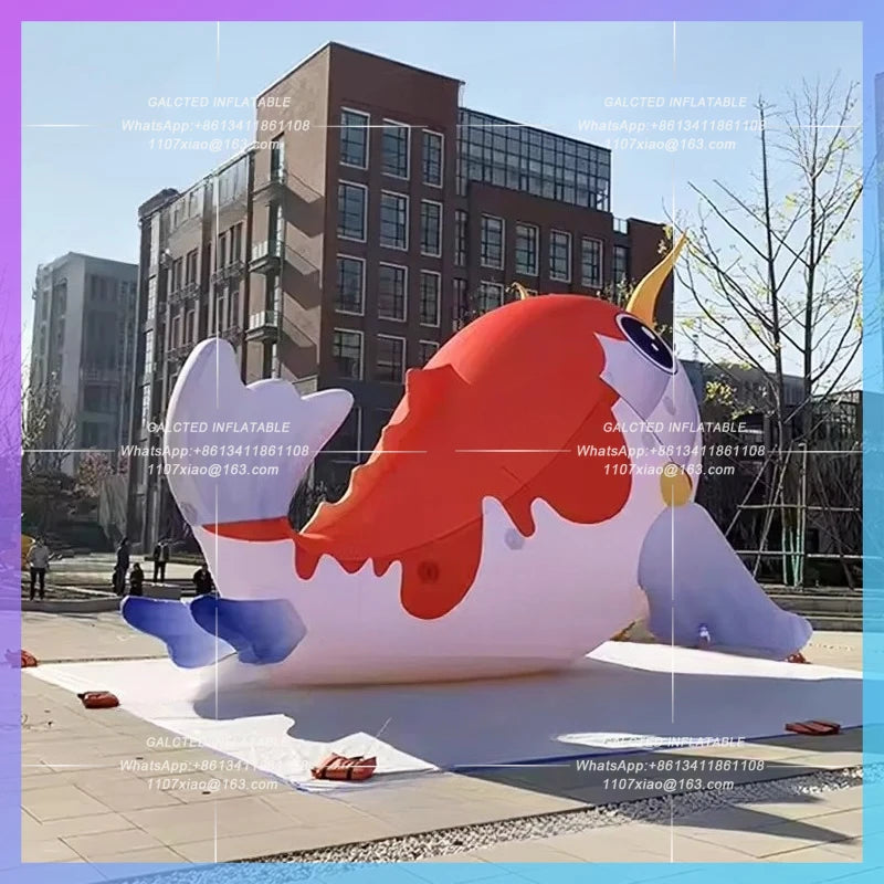 inflatable carp jumping goldfish Ocean huge for sandy beach, aquarium decoration