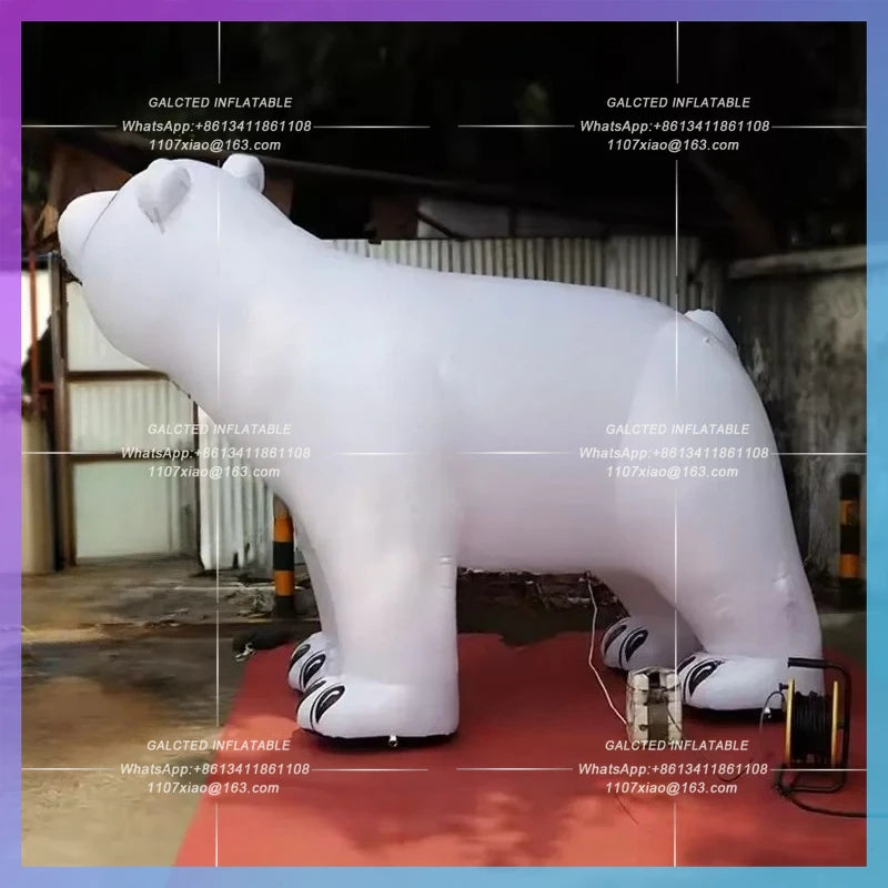 bear for zoo exhibition advertising Huge white inflatable bear polar