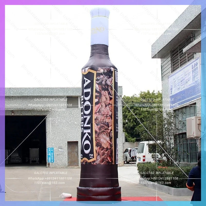Inflatable Beer Bottle Inflatable Blow up Customized 3mH-7mH  Bottle Balloon For Advertising or Promotion