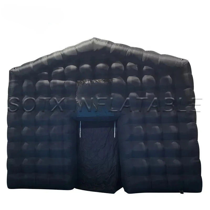 Light for Bar Party Events Inflatable Disco Nightclub Tent Portable Black Inflatable Night Club Cube Party Tent with Disco