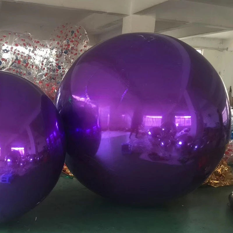 purple red Gold green white orange Sliver inflatable Mirror Ball Sphere Home Yard bar shopping mall christmas party Decoration