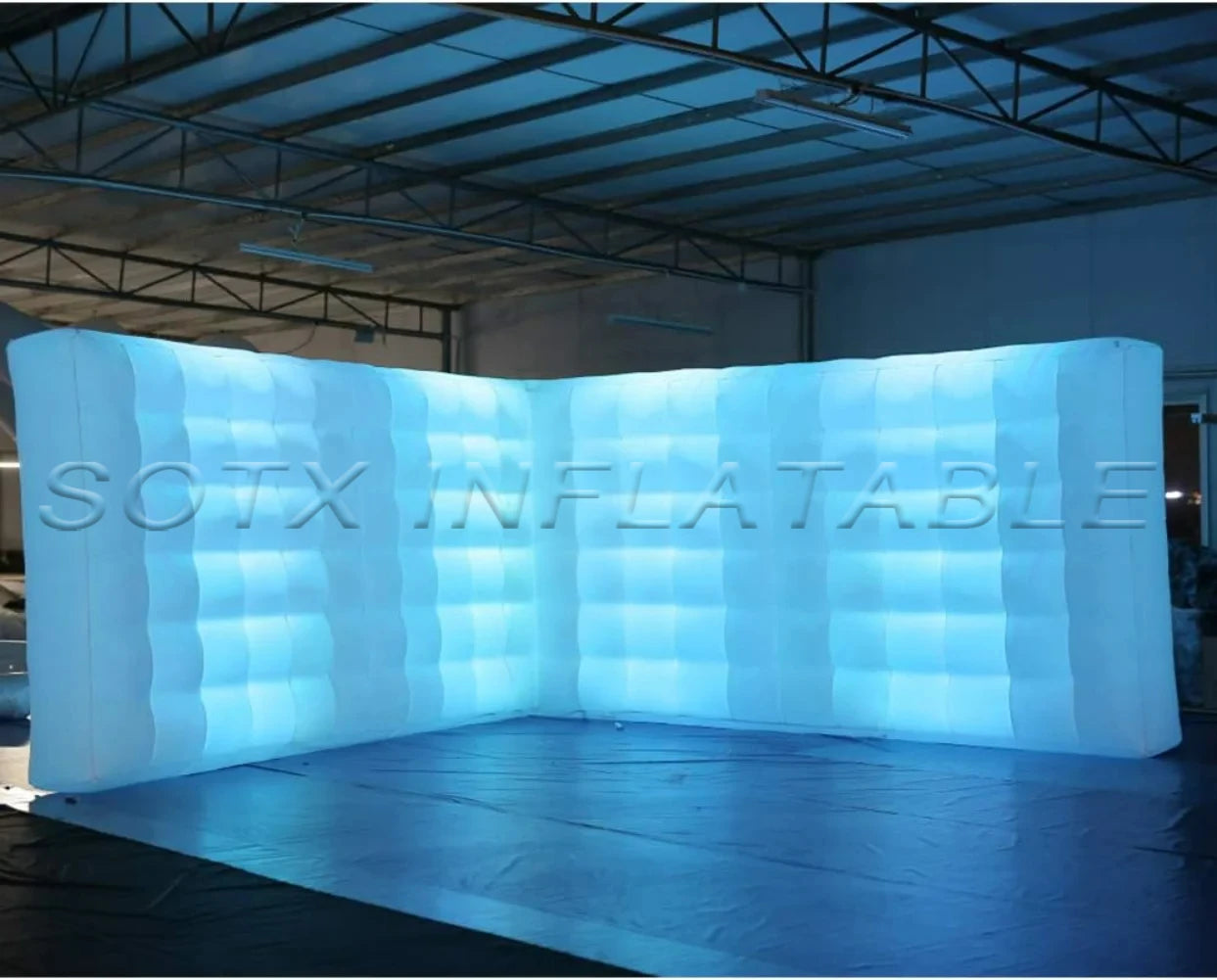 Meeting Space Office 25.5ft Inflatable Wall Structure Tent Inflatable L Shaped Wall Tent for Events Conference Exhibitions
