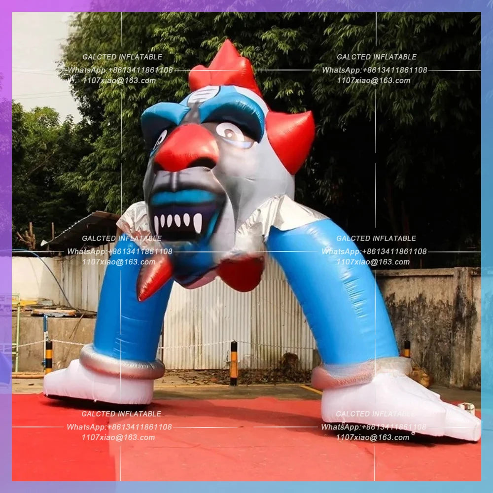 Customized Giant Inflatable Clown Gate Halloween Inflatable Clown Arch with Legs,Entrance/Archway for Activity Decoration