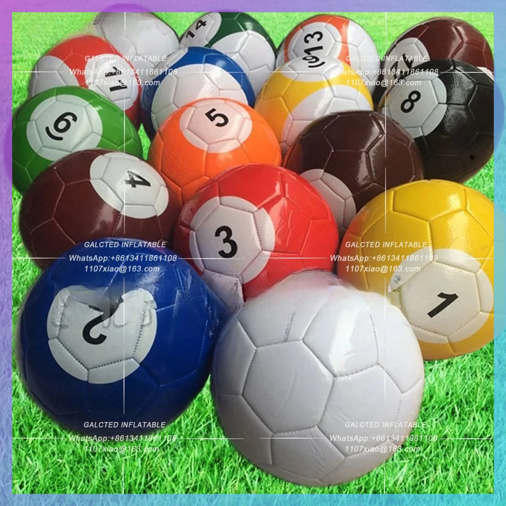 Inflatable Snooker Football Pool Table 9x6m Outdoor  Inflatable Human Soccer Billiards Sports Field For Coporate Events Game