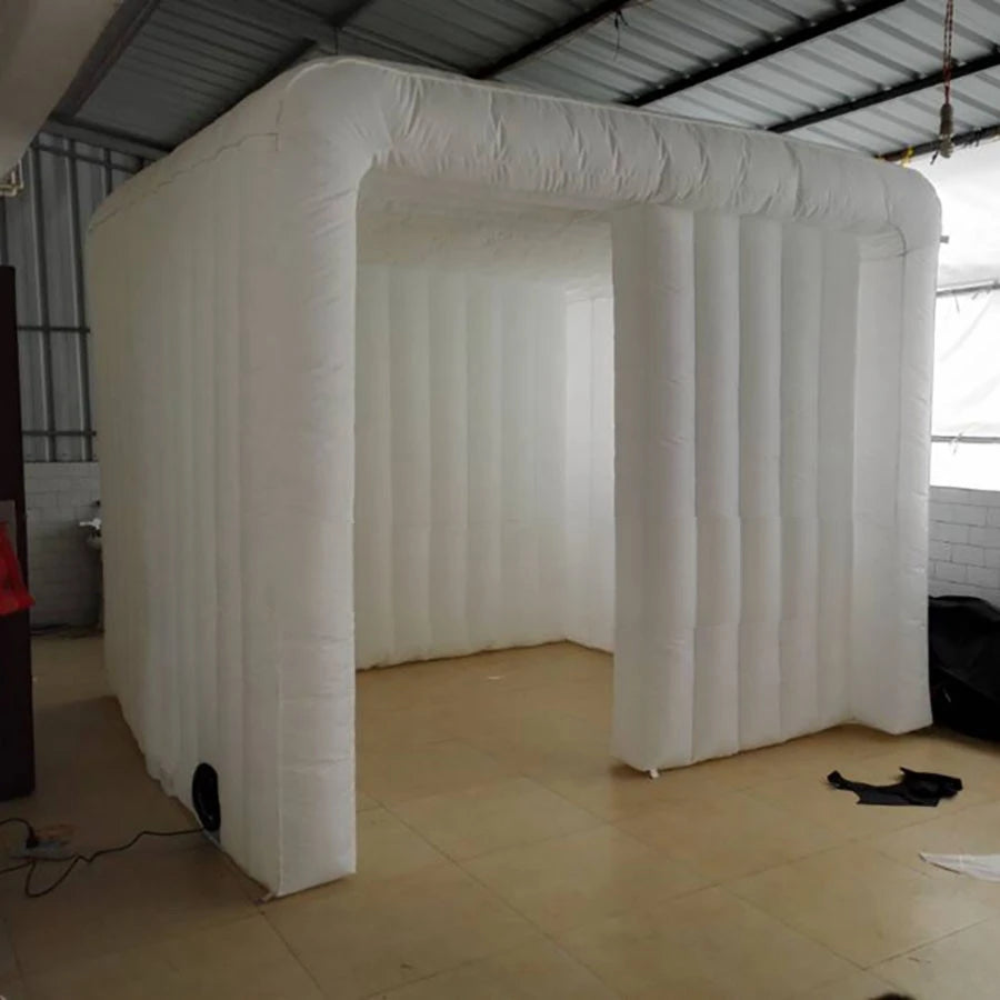 controller for rental New Style oxford fabric cube inflatable photo booth tent with 16 colors changing by remote