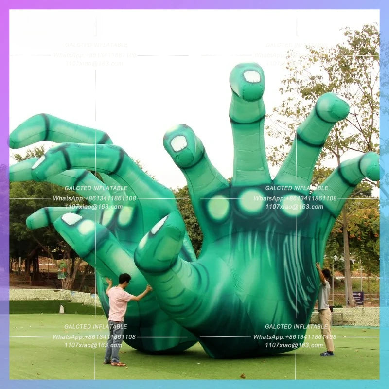 Inflatable Ghost Hand Giant Hand Skeleton Balloon Inflatable Toys Amazing  Inflatable Halloween Outdoor Decorations-Toys