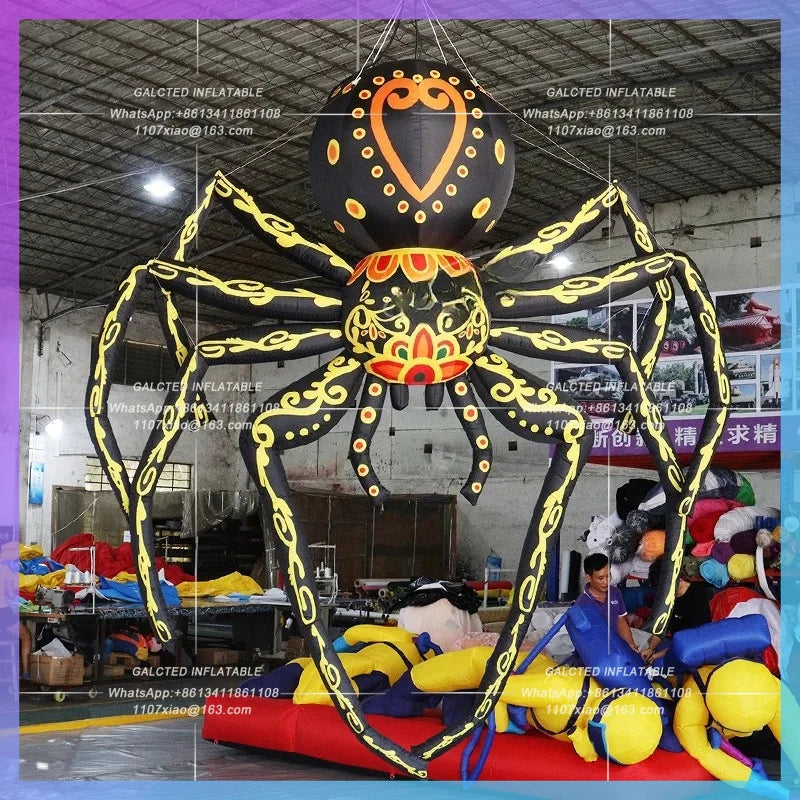 Inflatable Colorful Spider Advertising Inflatable Toys Halloween Spider Balloon Event Decoration  Props-Toys