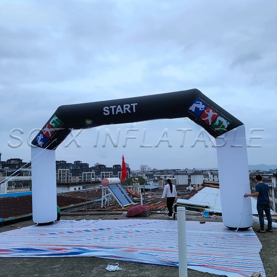 Racing Arch for Sport Event 8m Lx4m W or Custom Inflatable Arch Entrance Inflatable Archway Start Finish Line