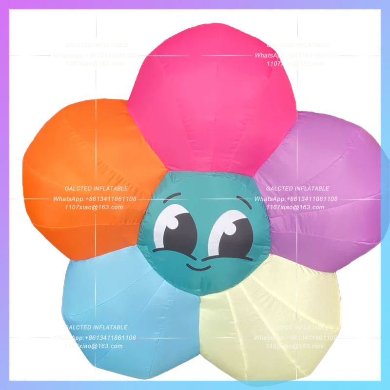 garden flower gallery exhibition spring Colorful pink inflatable flower botanical activity decoration inflatable model
