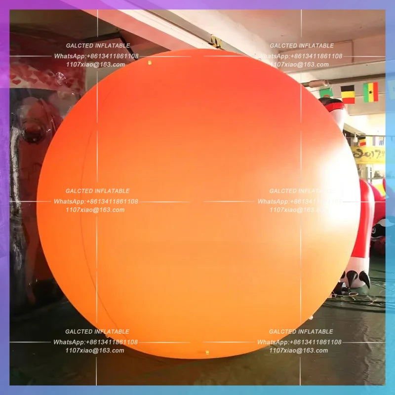 Inflatable Sun For Decoration Sunset Balloon 3 Meters  With Lights Solar System Planets Toys
