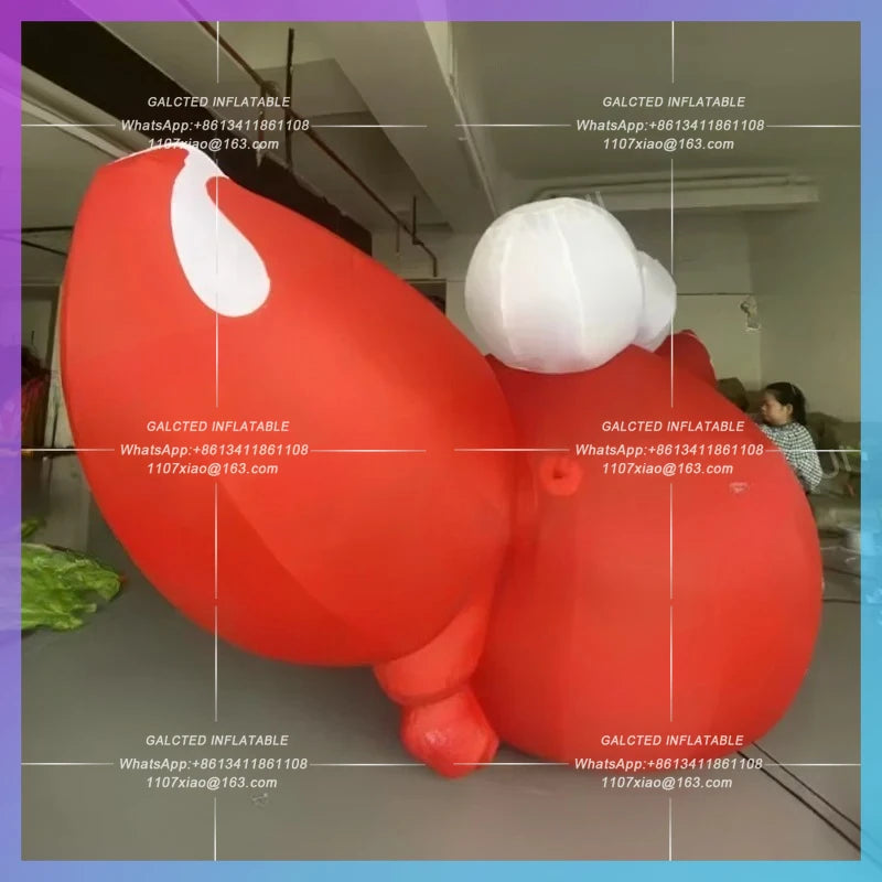 inflatable crab huge red cartoon Seafood restaurant  crab summer beach swimming theme activity decoration