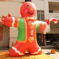 Festival promotion Made By 2021 New Arrival 5m H Xmas Holiday Event Decoration Brown Inflatable Gingerbread Man for