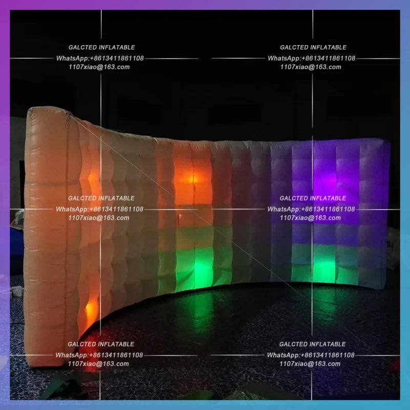 Inflatable Tent for Outdoor Decoration Free Shipping LED Lighting Inflatable Wallwith Free Blower Toys