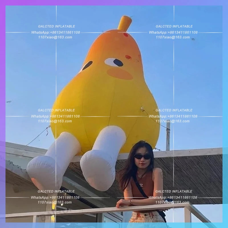 inflatable pear fruit beverage fresh pear Festival supermarket advertising  new arrival advertising cartoon pear doll
