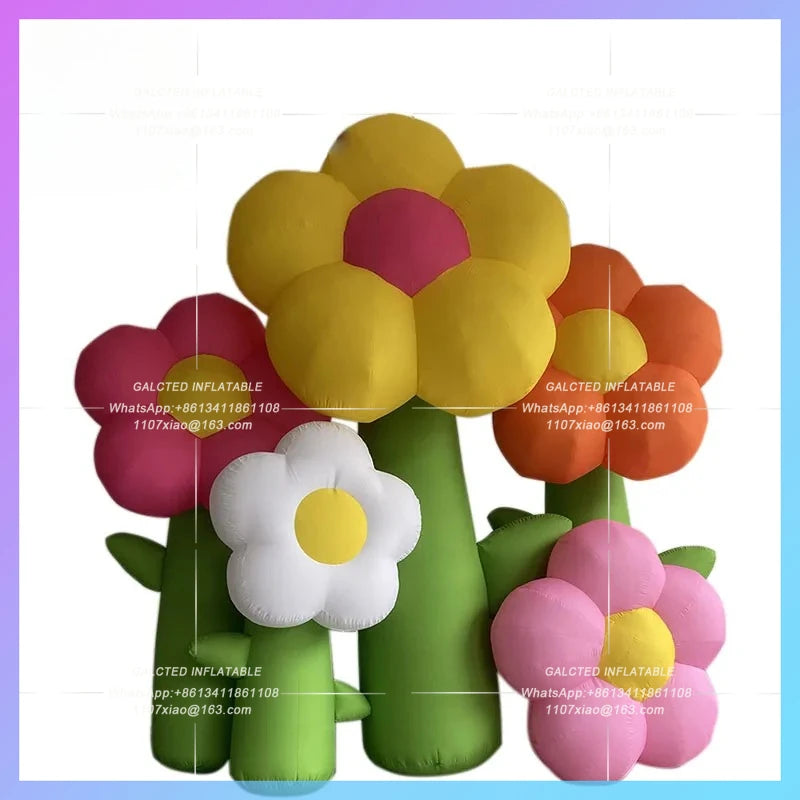 self-identified plant parent-offspring Inflatable flower model fair layout drainage
