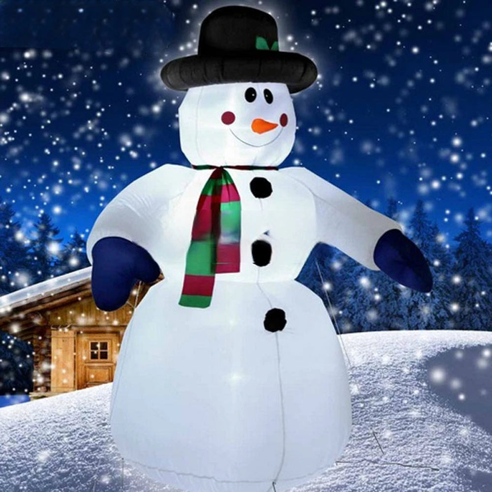 Large Outdoor Free Shipping Christmas Inflatable Snowman With Fan&Led Lights Giant Christmas Decoration For Promotion