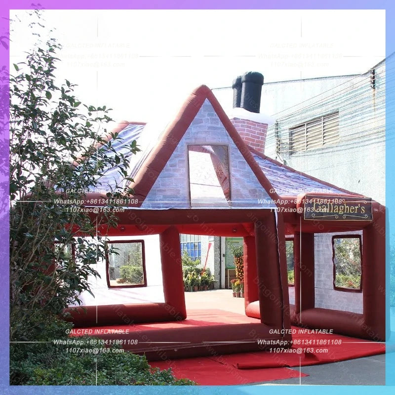 Pub House For Outdoor Giant Inflatable Inflated Tavern Inflatable Summer Blow-up Bar Tent With Free Blower - BG-A1246