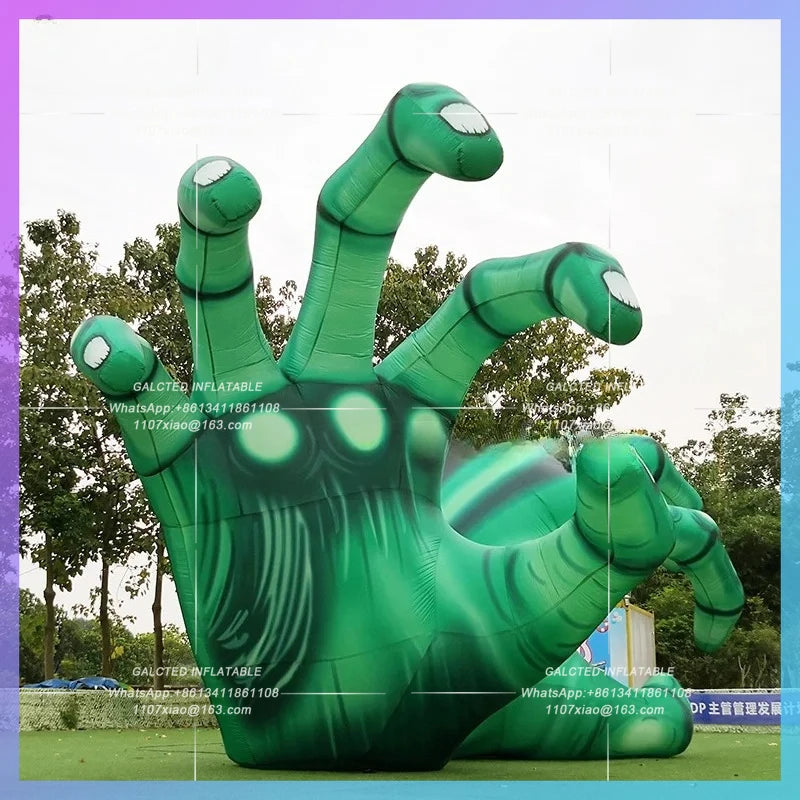 Inflatable Ghost Hand Giant Hand Skeleton Balloon Inflatable Toys Amazing  Inflatable Halloween Outdoor Decorations-Toys