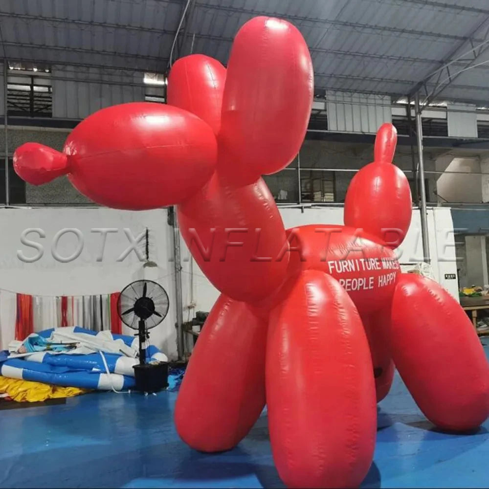 free print logo Wonderful Giant PVC Inflatable Purple Balloon Dog Model 2021 New design Lovely Inflatable dog with blower