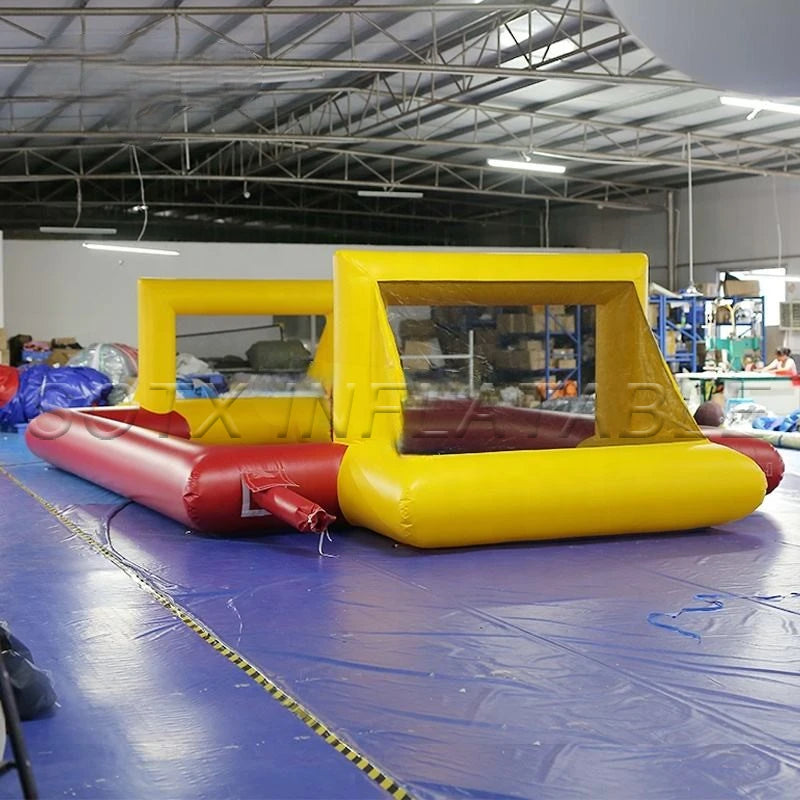 Adults Outdoor Activity 31.5ft Giant Inflatable Water Games Inflatable Football Court Soccer Field with Blower for Kids