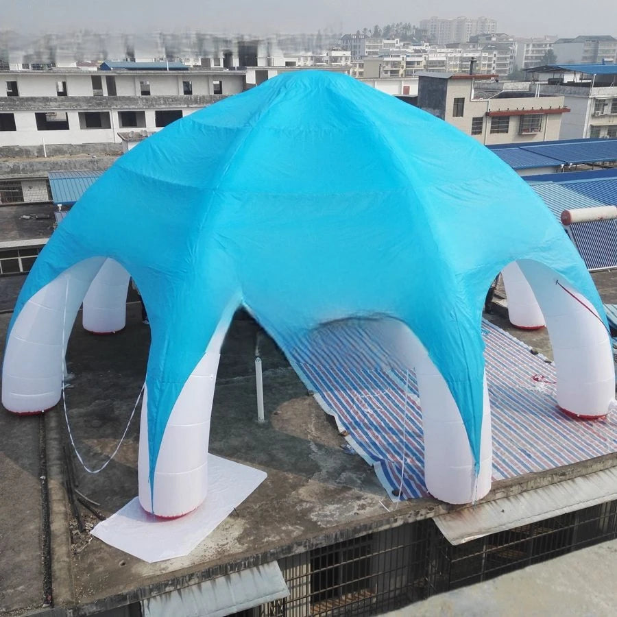 For Outdoor Event 12m Diameter Inflatable Spider Tent For Advertising With 8 Legs Inflatable Floating Tent