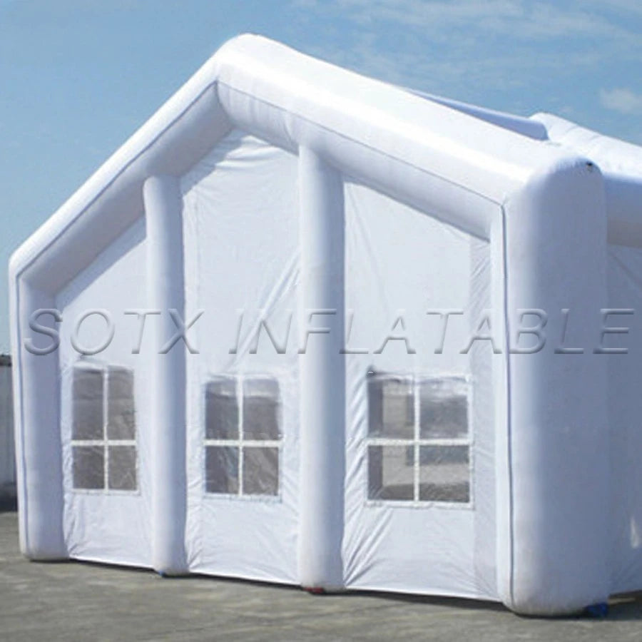 Customized with Logo Multipurpose Outdoor Inflatable White Tent For Wedding Party / Advertising Inflated Event 6X8X4M Can be