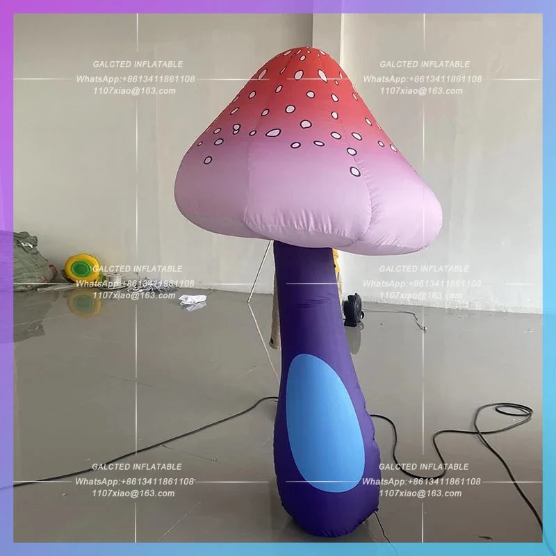 luminescent plant simulation jungle Inflatable mushroom gas model theme park party atmosphere layout camping lawn custom props