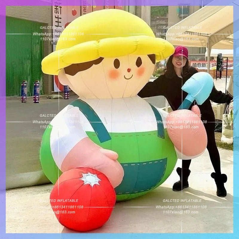 inflatable baby cartoon boy Children amusement park cute children for playground activity advertising