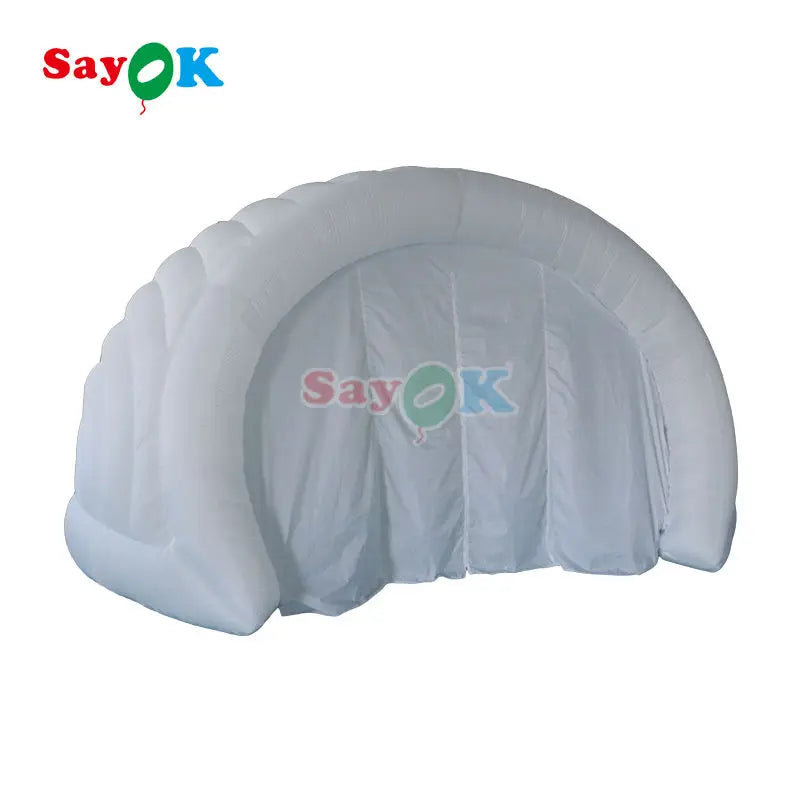 Wedding Trade Show 5.5m Dia.Giant Inflatable Helmet Dome Tent Inflatable Igloo Dome Tent with Door for Events Conferences