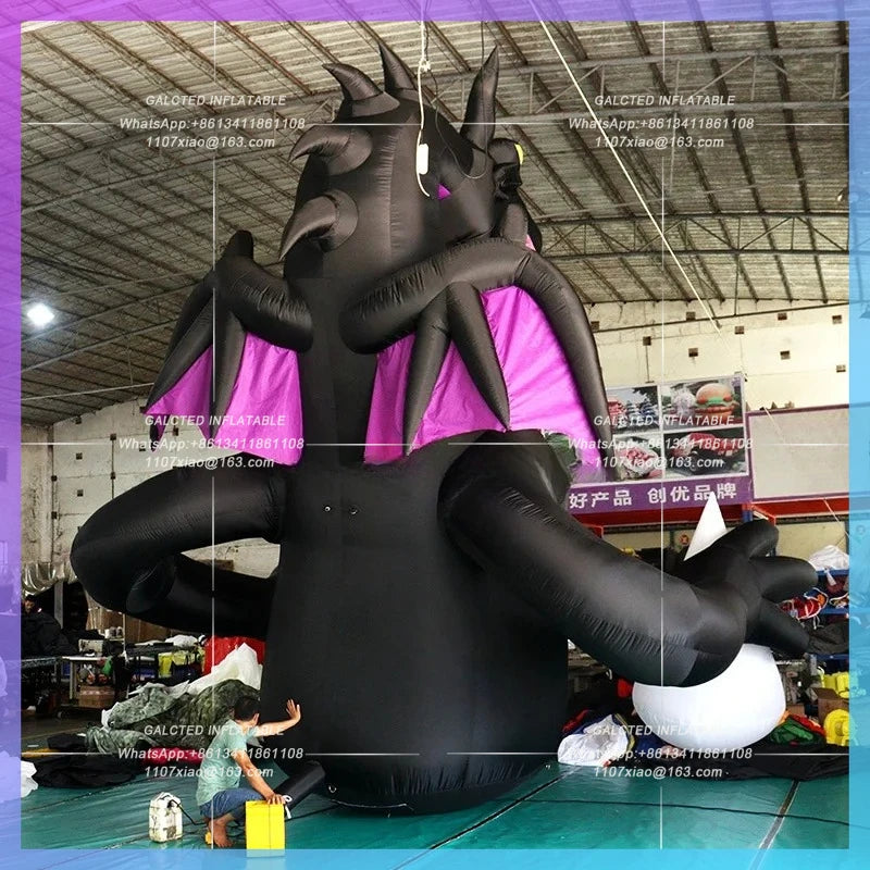 Inflatable Flying Dragon Customized 6 Meters High Giant For Event Decoration - BG-C0554
