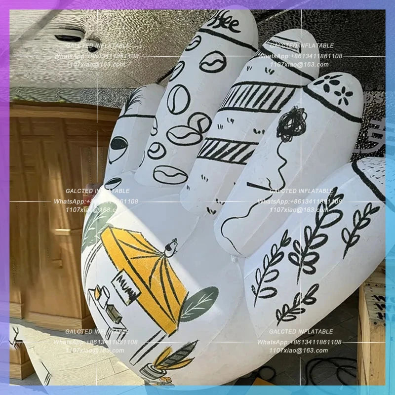 freehand Chinese wind landscape Inflatable cartoon doodle hand air model ink painting Chinese Wind Arts and Crafts Fair