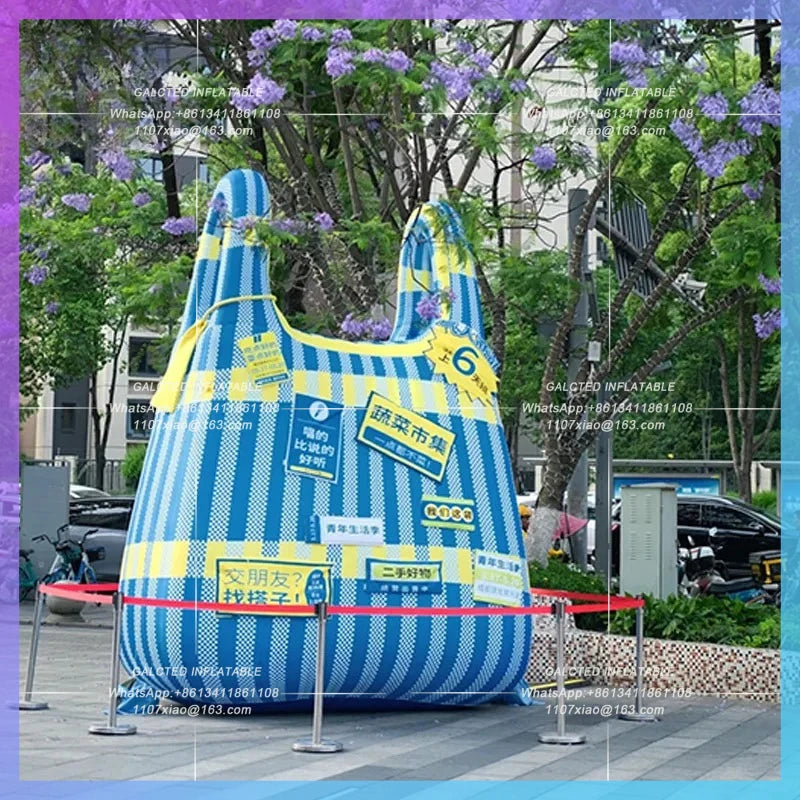 outdoor lighting atmosphere layout Inflatable handbag creative personality wacky IP customization