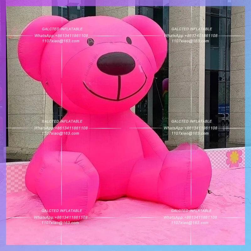 inflatable giant bear cartoon animal Children's amusement park pink bears inflatable model zoo square street decoration